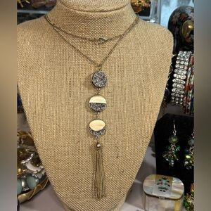 Moon phase long necklace 🌑🌓🌒